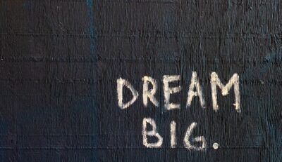 Dream Big text