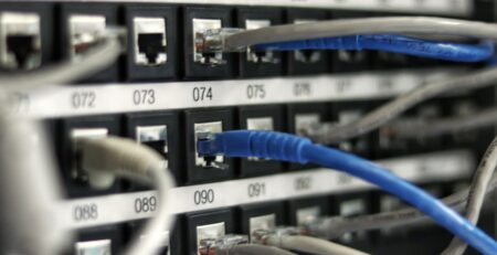 blue UTP cord